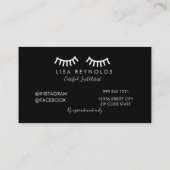 ZWARTE EN WITTE LASSE UITBREIDING VISITEKAARTJE (Achterkant)