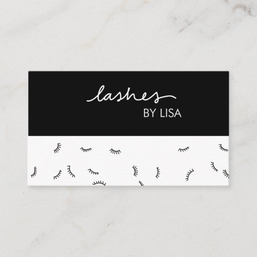 ZWARTE EN WITTE LASSE UITBREIDING VISITEKAARTJE (Voorkant)