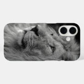 Zwarte en witte leeuw - Wilde dieren Case-Mate iPhone Case (Achterkant (horizontaal))