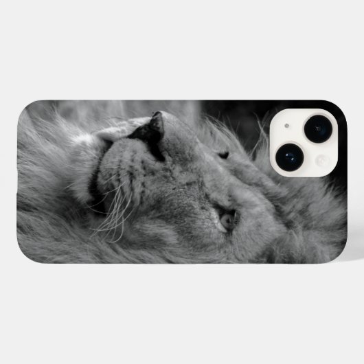 Zwarte en witte leeuw - Wilde dieren Case-Mate iPhone Case (Achterkant (horizontaal))