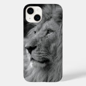 Zwarte en witte leeuw - Wilde dieren Case-Mate iPhone Case (Achterkant)