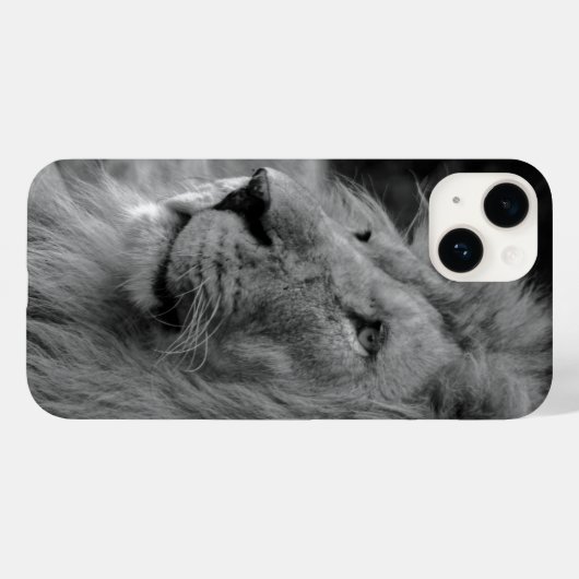 Zwarte en witte leeuw - Wilde dieren Case-Mate iPhone Case (Achterkant (horizontaal))