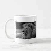 Zwarte en witte leeuw - Wilde dieren Koffiemok (Links)