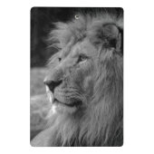 Zwarte en witte leeuw - Wilde dieren Mini Klembord (Achterkant)