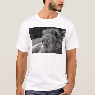 Zwarte en witte leeuw - Wilde dieren T-shirt