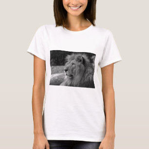 Zwarte en witte leeuw - Wilde dieren T-shirt