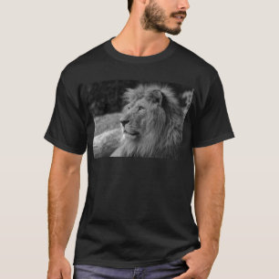 Zwarte en witte leeuw - Wilde dieren T-shirt