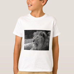 Zwarte en witte leeuw - Wilde dieren T-shirt