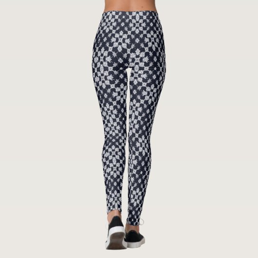 Zwarte en witte leggings (Achterkant)