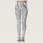zwarte en witte leggings (Voorkant)