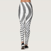 zwarte en witte leggings (Achterkant)