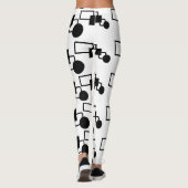 Zwarte en witte Leggings (Achterkant)