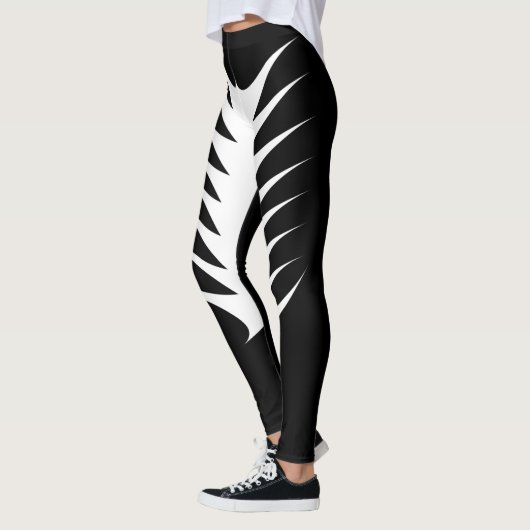 Zwarte en witte Leggings (Links)