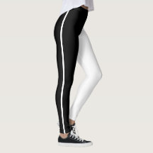 Zwarte en witte Leggings Eenvoudig te vangen