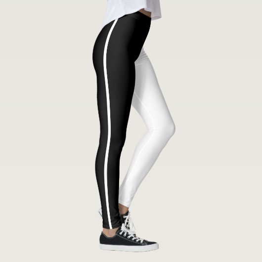 Zwarte en witte Leggings Eenvoudig te vangen (Rechts)