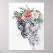 Zwarte en Witte Leo in Bloedkweekdier Poster (Voorkant)