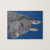 zwarte en witte levensechte tekening van schattige legpuzzel (Horizontaal)