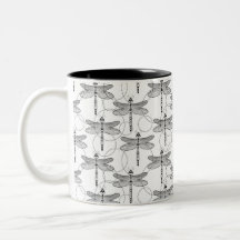 zwarte en witte libellen