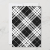 Zwarte en witte, lichte feestelijke foto met kerst feestdagenkaart (Achterkant)