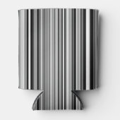 Zwarte en witte lijnen blikjeskoeler (Voorkant)