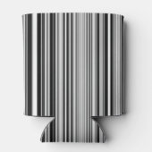 Zwarte en witte lijnen blikjeskoeler (Achterkant)