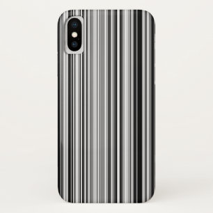 Zwarte en witte lijnen iPhone x hoesje