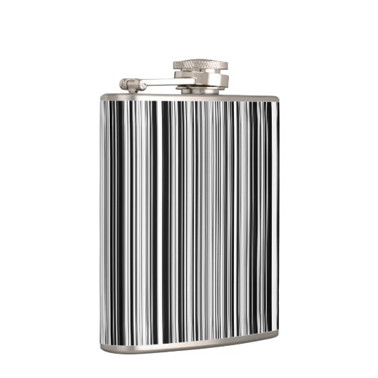 Zwarte en witte lijnen heupfles (Rechts)