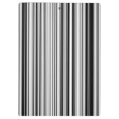 Zwarte en witte lijnen klembord (Achterkant)