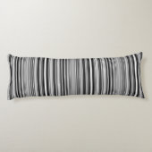 Zwarte en witte lijnen lichaamskussen (Achterkant)