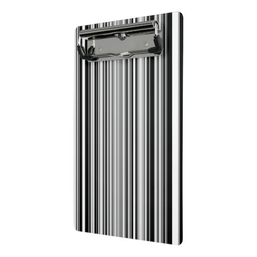 Zwarte en witte lijnen mini klembord (Angled2)