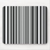 Zwarte en witte lijnen muismat (Voorkant)