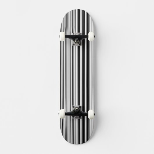 Zwarte en witte lijnen skateboard (Voorkant)