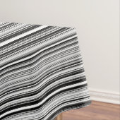 Zwarte en witte lijnen tafelkleed (Voorbeeld)