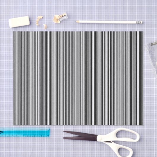 Zwarte en witte lijnen tissuepapier (Craft)