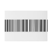 Zwarte en witte lijnen uitnodigingen wikkel (Achterkant Voorbeeld)