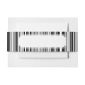 Zwarte en witte lijnen uitnodigingen wikkel (Voorkant Voorbeeld)