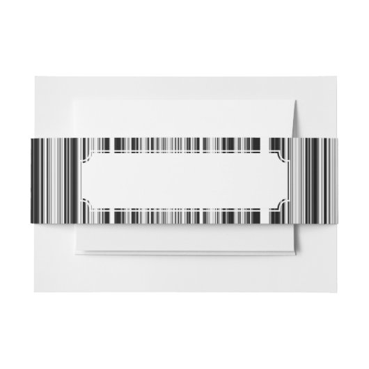 Zwarte en witte lijnen uitnodigingen wikkel (Voorkant Voorbeeld)