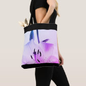 Zwarte en witte Lily Miami Black Rim Canvas tas (Dichtbij)