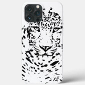 Zwarte en witte luipaard Case-Mate iPhone case (Achterkant)