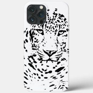 Zwarte en witte luipaard Case-Mate iPhone case