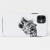 Zwarte en witte luipaard Case-Mate iPhone case (Achterkant (horizontaal))