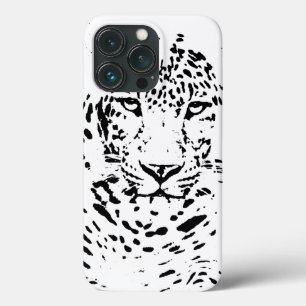 Zwarte en witte luipaard Hoesje-Mate iPhone draagt Case-Mate iPhone Case