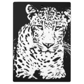 Zwarte en witte luipaard klembord (Achterkant)