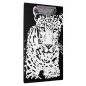 Zwarte en witte luipaard klembord (Rechts)