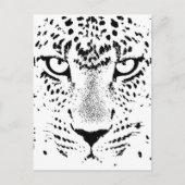Zwarte en witte luipogen briefkaart (Voorkant)