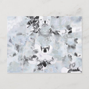 Zwarte en witte luxe abstracte moderne kunst briefkaart
