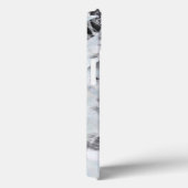 Zwarte en witte luxe abstracte moderne kunst Case-Mate iPhone case (Achterkant / Rechts)