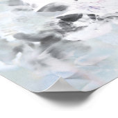 Zwarte en witte luxe abstracte moderne kunst poster (Hoek)