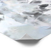 Zwarte en witte luxe abstracte moderne kunst poster (Hoek)