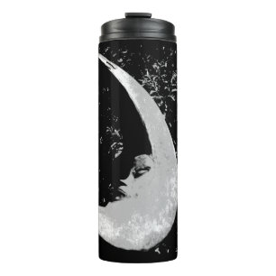 Zwarte en Witte Maan Thermal Tumbler Thermosbeker